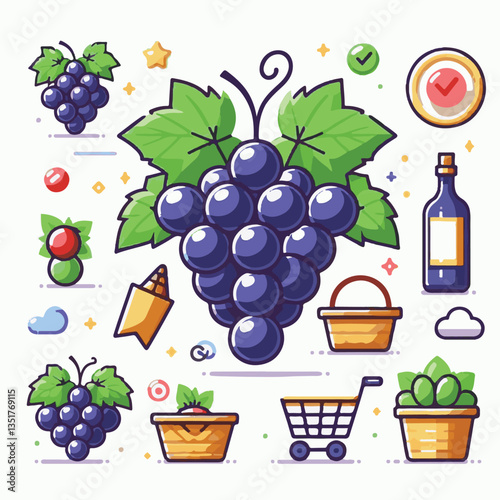 fruit, fresh, vine, background, grape, food, wine, juicy, healthy, isolated, harvest, white, leaf, ripe, sweet, berry, branch, bunch, grapes, juice, vineyard, green, grapevine, nature, organic, natura