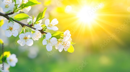 Springtime Blossoms: Nature's Awakening Under the Golden Sun