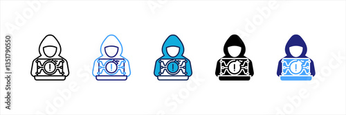 Cyber Attack Multi Style Icon Set