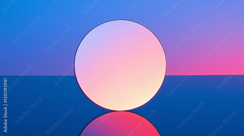 A flat circular surface displayed as a background for a commercial product advertisement, set against the dark blue sky during sunset. A flat circular surface displayed as a background for a commercial product advertisement, set against the dark blue sky during sunset.