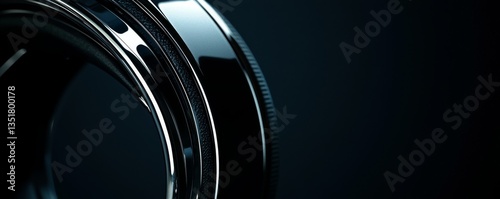 Detailed view of a camera lens component.