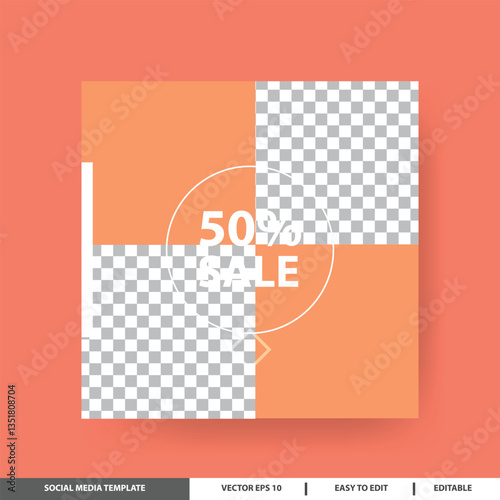 Modern Social Media Template for Sale Promotion
