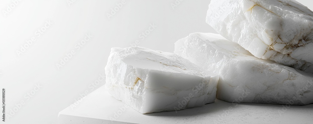 Fresh white cheese on a clean surface. Fresh white cheese on a clean surface.