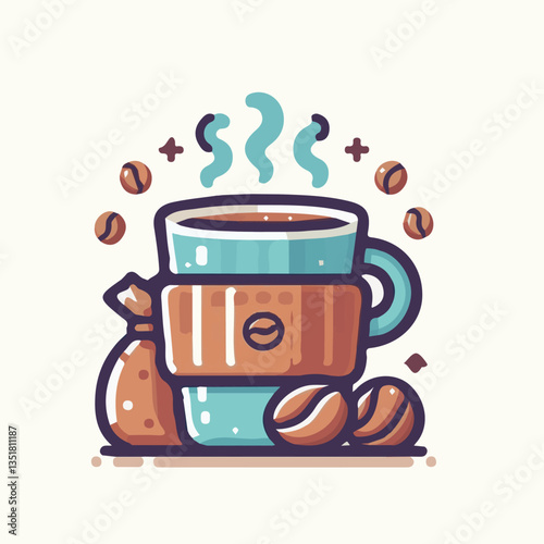 coffee, drink, background, beverage, espresso, cup, cafe, caffeine, food, hot, morning, white, mug, breakfast, brown, aroma, black, fresh, dark, closeup, design, cappuccino, mocha, latte, vector, set,