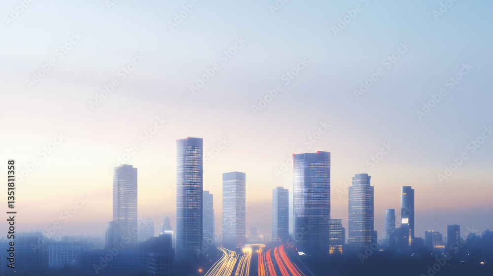 Urban Skyline at Dawn Urban Skyline at Dawn