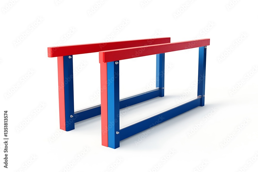 3D Athletic Hurdles Design – Professional Track and Field Hurdles Isolated on White 3D Athletic Hurdles Design – Professional Track and Field Hurdles Isolated on White
