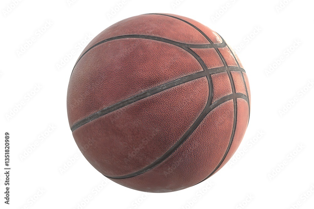 3D Basketball Model – Realistic Textured Ball Isolated on White 3D Basketball Model – Realistic Textured Ball Isolated on White