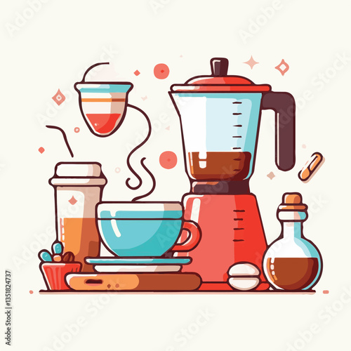 coffee, drink, background, beverage, espresso, cup, cafe, caffeine, food, hot, morning, white, mug, breakfast, brown, aroma, black, fresh, dark, closeup, design, cappuccino, mocha, latte, vector, set,