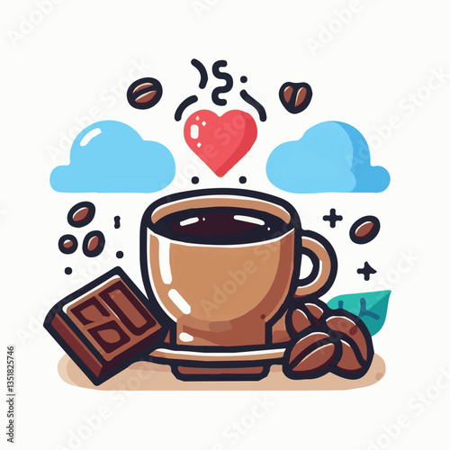 coffee, drink, background, beverage, espresso, cup, cafe, caffeine, food, hot, morning, white, mug, breakfast, brown, aroma, black, fresh, dark, closeup, design, cappuccino, mocha, latte, vector, set,