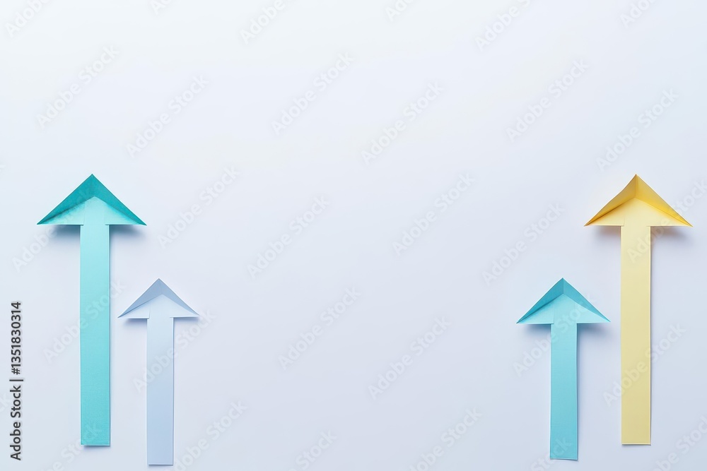 Simple yet impactful design of two arrows pointing in different directions representing choices and decisions Simple yet impactful design of two arrows pointing in different directions representing choices and decisions