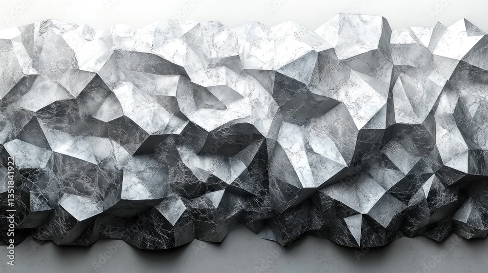 Obraz premium Abstract 3D textured stone wall