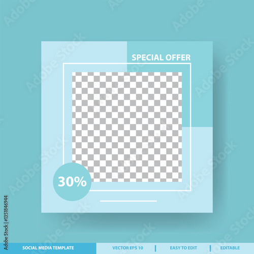Modern Social Media Template for Special Offer