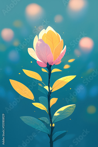 Radiant Bloom in the Evening