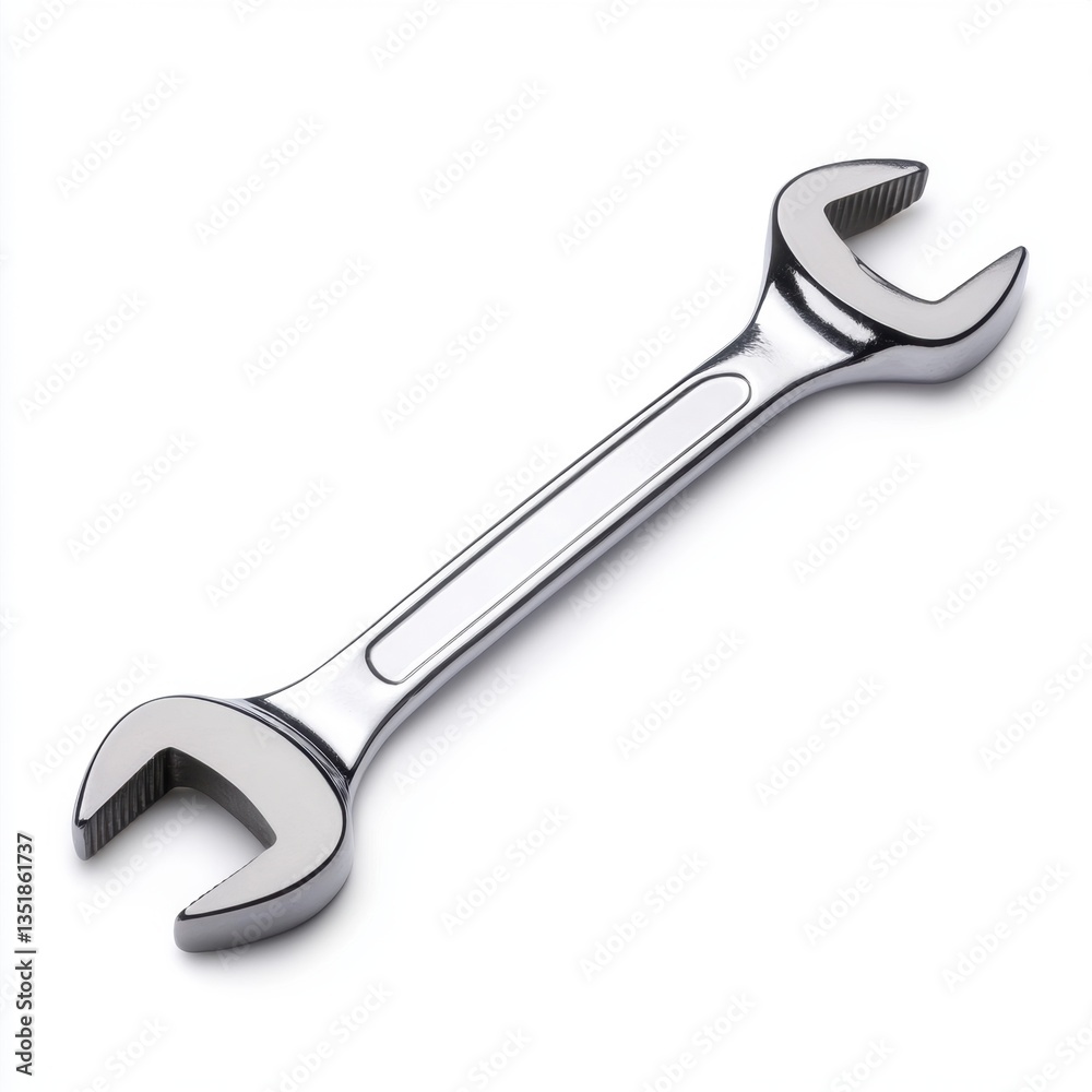 Cylinder wrench for car wheels, isolate on a pure white background Cylinder wrench for car wheels, isolate on a pure white background