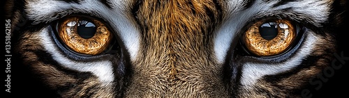 Wallpaper Mural Tiger Eyes Close Up. Torontodigital.ca