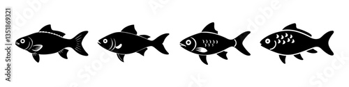 cherry barb fish icon, cherry barb fish silhouette vector illustration-simple silhouette illustration of cherry barb fish, perfect for cherry barb fish logos and icons