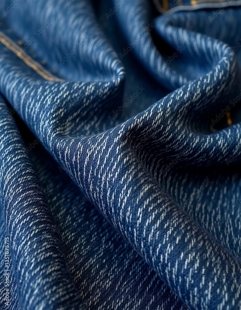 Soft blue denim embodying elegance and warmth creates a stylish statement as it drapes effortlessly, showcasing versatility in any casual ensemble Generative AI Soft blue denim embodying elegance and warmth creates a stylish statement as it drapes effortlessly, showcasing versatility in any casual ensemble Generative AI