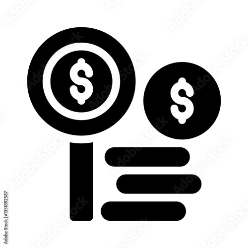 bid paddle glyph icon