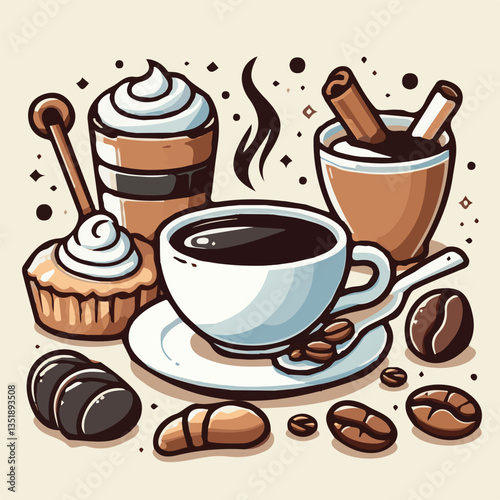 coffee, drink, beverage, cafe, cup, background, caffeine, espresso, aroma, hot, morning, food, mug, breakfast, closeup, black, brown, dark, fresh, white, cappuccino, mocha, break, design, latte, isola
