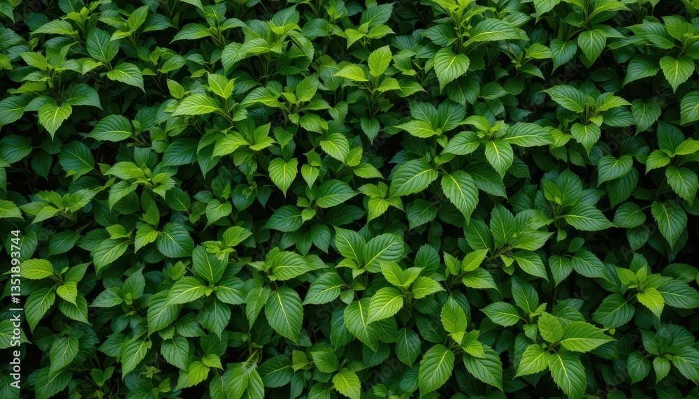 Lush green leaves nature plant life close-up vibrant growth Lush green leaves nature plant life close-up vibrant growth