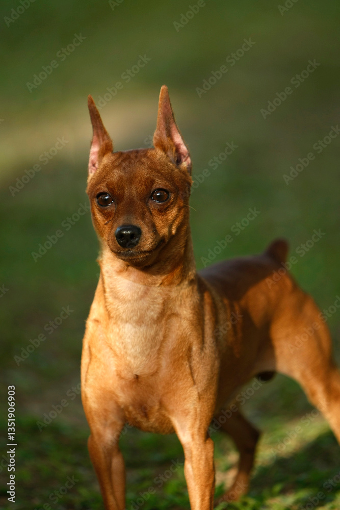 Portrait of a brown dog with bokeh background Portrait of a brown dog with bokeh background