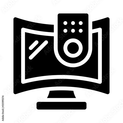 television glyph icon