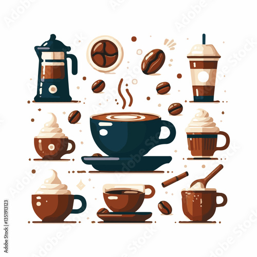 coffee, drink, beverage, cafe, cup, background, caffeine, espresso, aroma, hot, morning, food, mug, breakfast, closeup, black, brown, dark, fresh, white, cappuccino, mocha, break, design, latte, isola