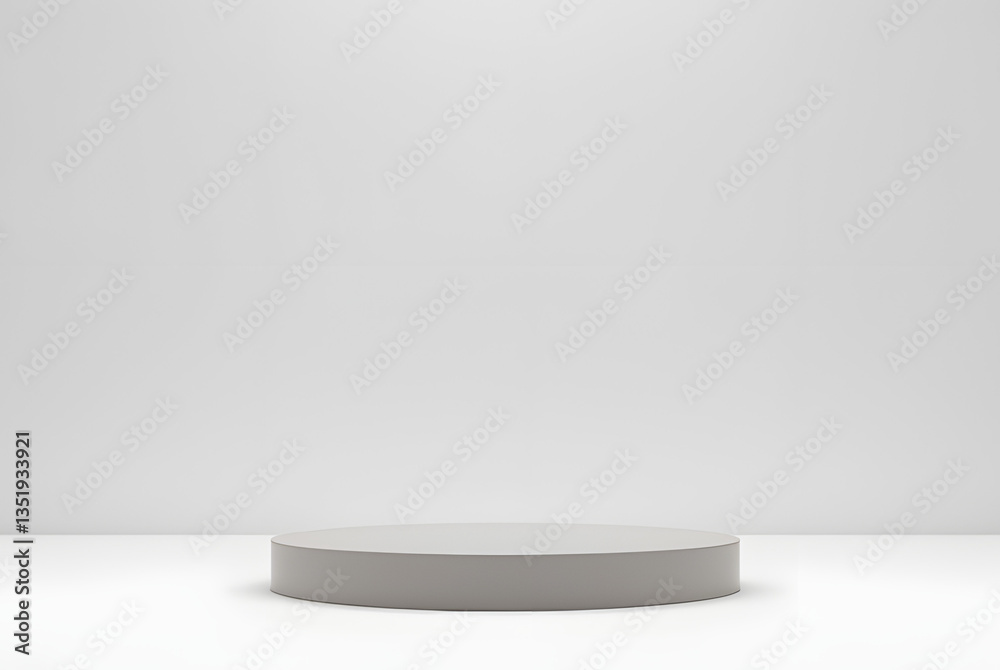 Fototapeta premium empty white podium