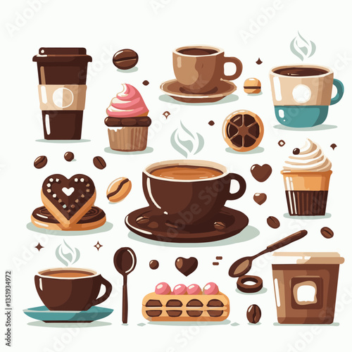 coffee, drink, beverage, cafe, cup, background, caffeine, espresso, aroma, hot, morning, food, mug, breakfast, closeup, black, brown, dark, fresh, white, cappuccino, mocha, break, design, latte, isola