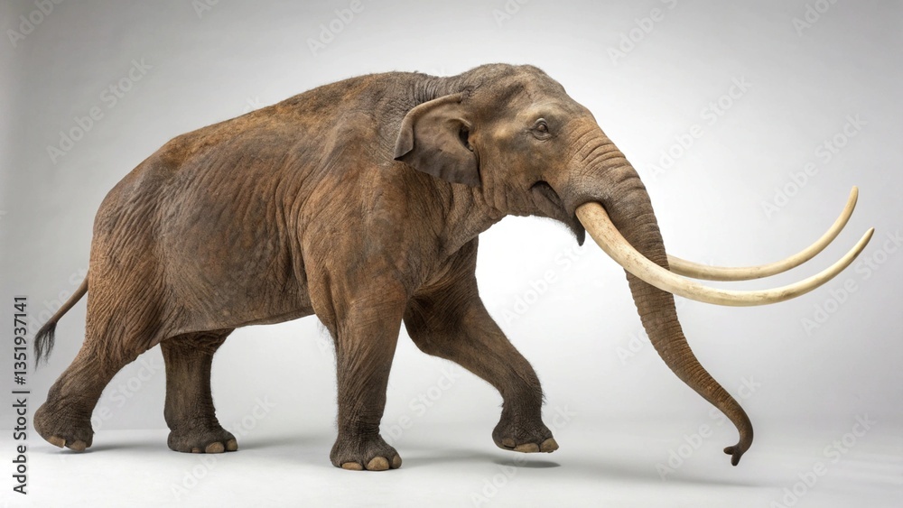 Obraz premium Gomphotherium in full view on studio background