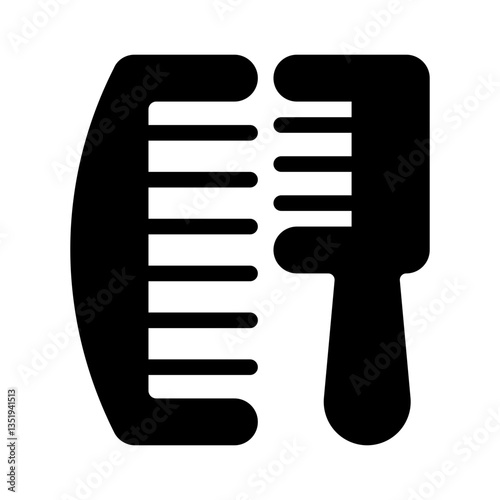 comb glyph icon