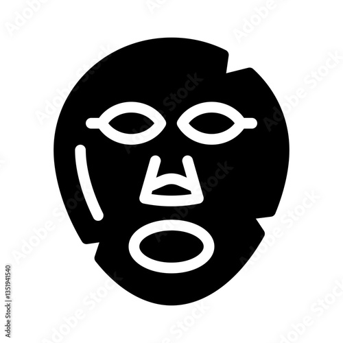 face mask glyph icon
