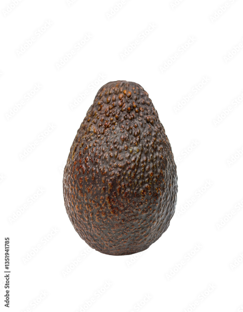 Fototapeta premium Ripe avocado on black background