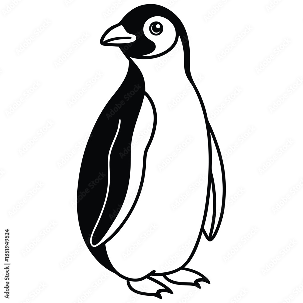 Fototapeta premium Penguin isolated on white background