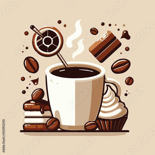 coffee, drink, beverage, cafe, cup, background, caffeine, espresso, aroma, hot, morning, food, mug, breakfast, closeup, black, brown, dark, fresh, white, cappuccino, mocha, break, design, latte, isola