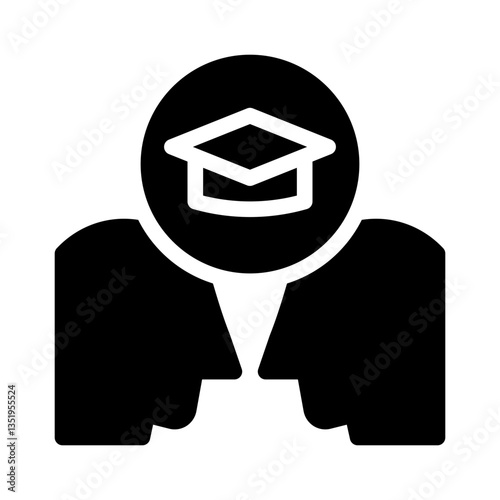 self paced learning glyph icon