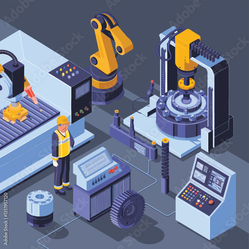 vector icons for robots, artificial intelligence, and the assistance provide in work and security 
