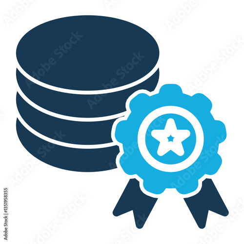 Data Quality Icon Duo Tone Style for Credibility Pack Icon Themes