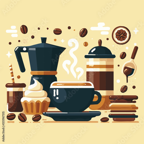 coffee, drink, cafe, espresso, background, cup, beverage, food, caffeine, aroma, mug, morning, hot, breakfast, closeup, black, dark, brown, white, design, mocha, cappuccino, fresh, latte, isolated, br