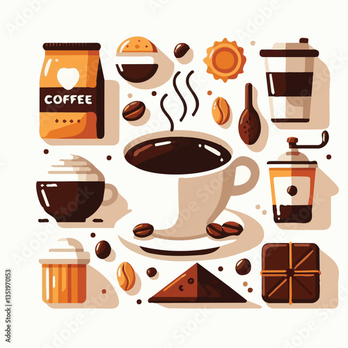 coffee, drink, cafe, espresso, background, cup, beverage, food, caffeine, aroma, mug, morning, hot, breakfast, closeup, black, dark, brown, white, design, mocha, cappuccino, fresh, latte, isolated, br