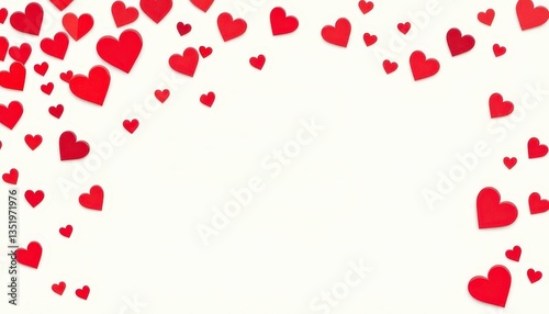 Happy Father's Day card design with scattered red hearts on a light background,  warm,  card design