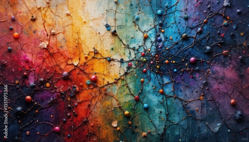 Artistic vibrant digital patterns