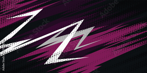Abstract sporty background with exclusive colors. Abstract racing graphic design, vector design for vehicle wrap, t-shirt, jersey, gamer, esport, racing car, rally, and adventure ready to print.