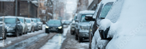 Snowmelt in the City – Drainage and Traffic Regulation Problems