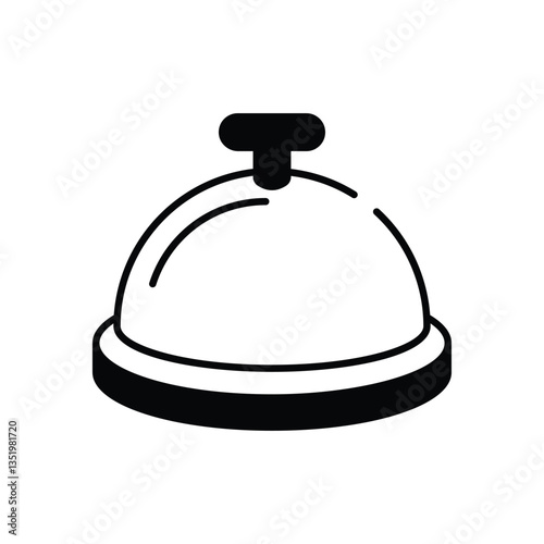 Food tray vector icon stock illustration