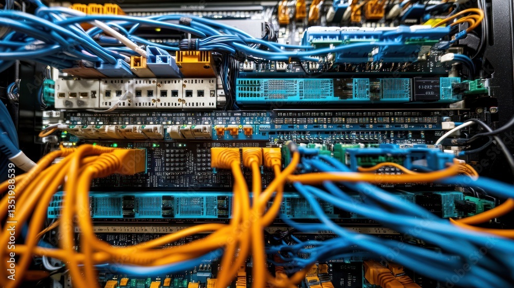 Intricate Network of Cables and Circuit Boards Intricate Network of Cables and Circuit Boards