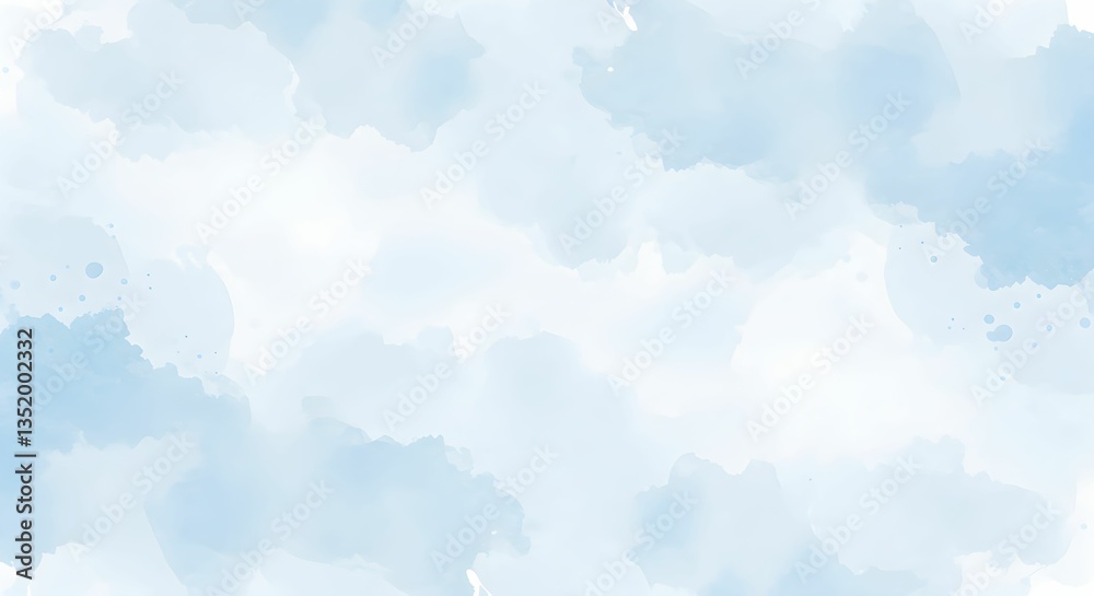 Fototapeta premium Soft Blue Watercolor