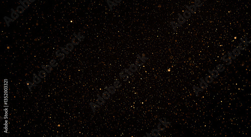 Tiny glowing dust particles floating in the air against a dark background. The lighting is soft and cinematic.