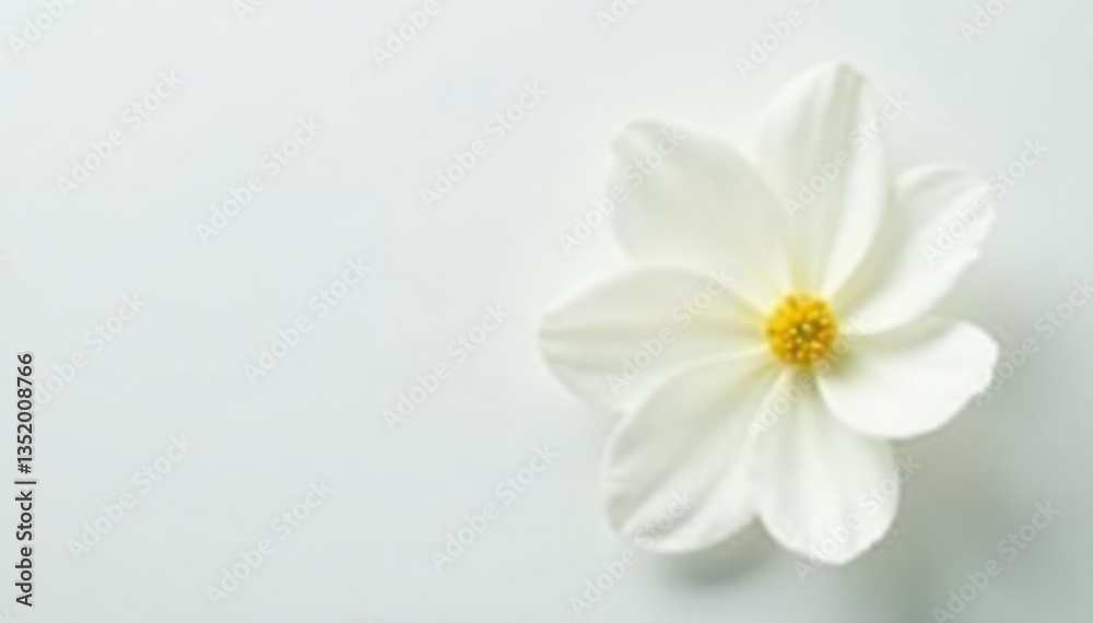 Obraz premium Close-up shot of pristine white petals against pure white backdrop, floral photography, macro