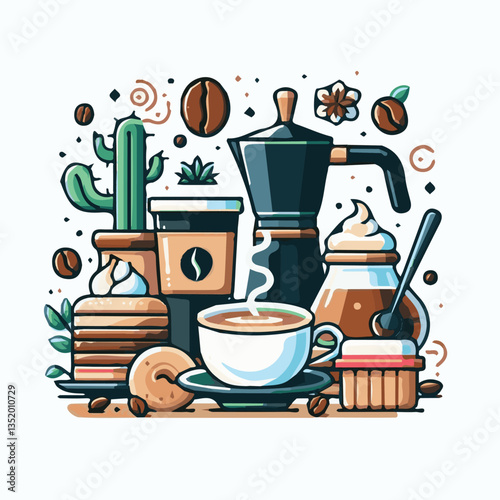 coffee, drink, cafe, espresso, background, cup, beverage, food, caffeine, aroma, mug, morning, hot, breakfast, closeup, black, dark, brown, white, design, mocha, cappuccino, fresh, latte, isolated, br